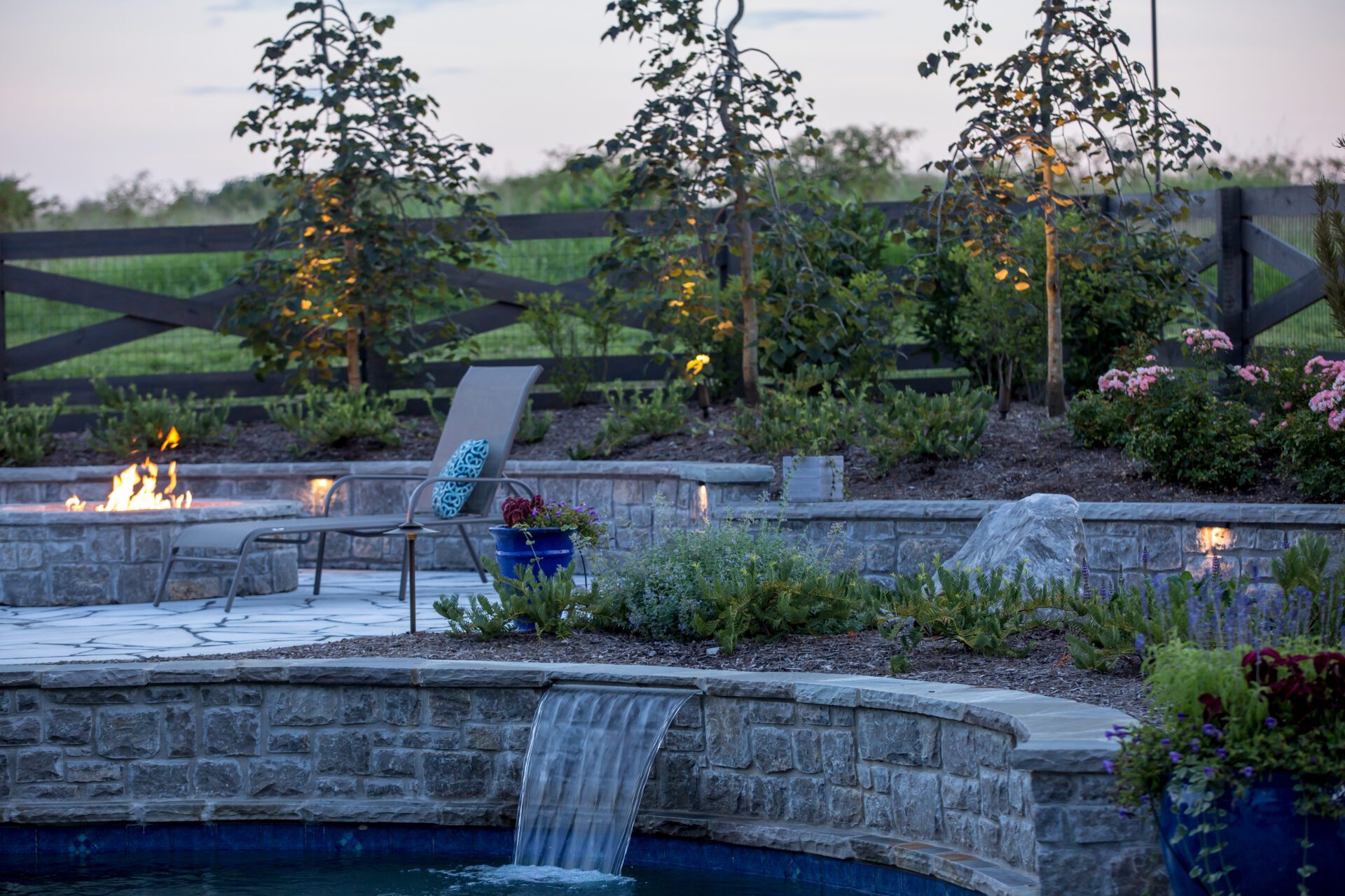 hot tub water feature